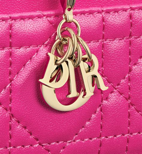pink dior card holder